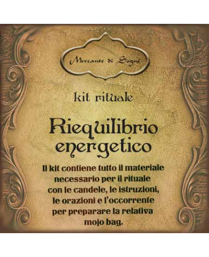 Riequilibrio energetico | Kit rituale + Mojo bag Riequilibrio energetico | Kit rituale + Mojo bag