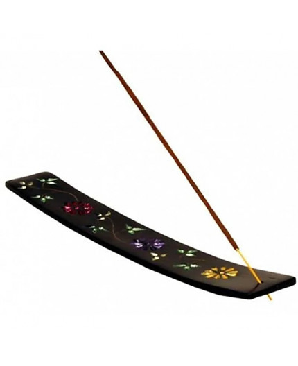 Brucia bastoncino incenso | Pietra ollare con fiori