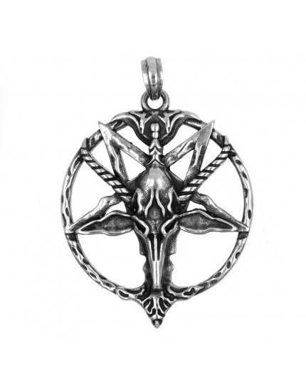 Ciondolo Acciaio 316L | Baphomet  a Pentacolo