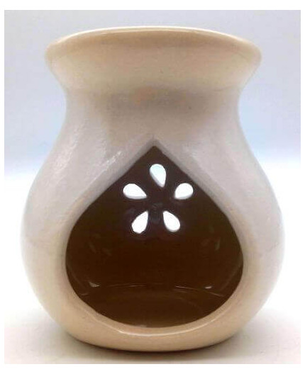 Candor | Brucia essenze traforato bianco | 9 cm
