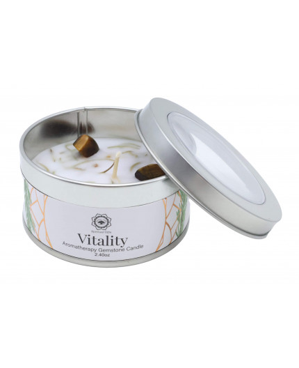 Candela 'Vitality' | Occhio di tigre e Zenzero dolce