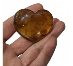 Cuore di Quarzo Citrino | cm 5,5 x 4,5