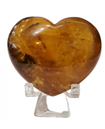 Cuore di Quarzo Citrino | cm 5,5 x 4,5