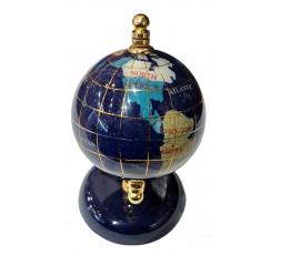 Mappamondo con pietre naturali