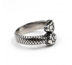 Anello Serpente a due Teste Gotico