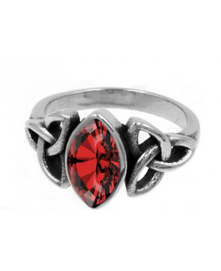 Anello celtico con triquetra