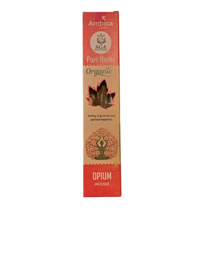 Incenso Pure Herbs Organic Ambica SGA | Opium