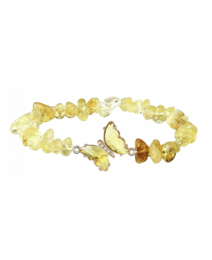 Bracciale di Quarzo Citrino - Butterfly