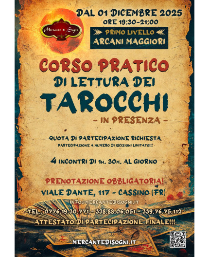 Lettura Tarocchi | Corso di primo livello