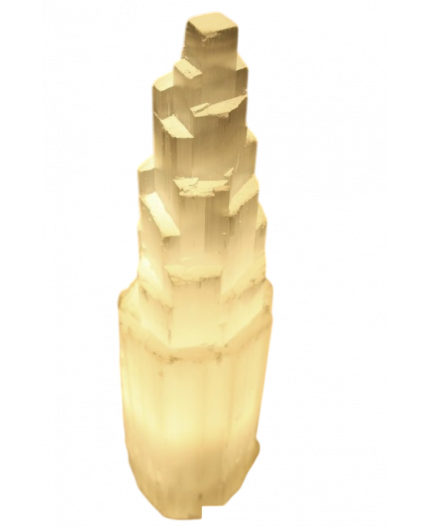 Lampada di selenite | 30 cm