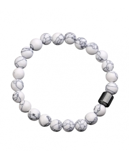 Bracciale Howlite ed Ematite