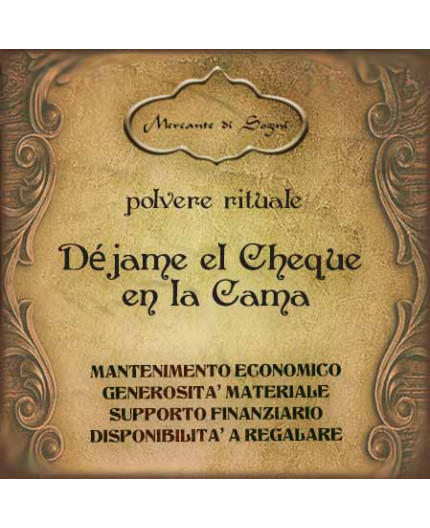 Déjame el Cheque en la Cama | Polvere rituale