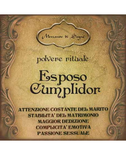 Esposo Cumplidor | Polvere rituale