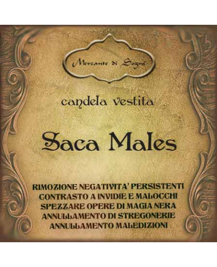 Saca Males | Candela vestita pronta all'uso