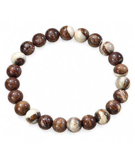 Bracciale di Diaspro Zebrato Marrone