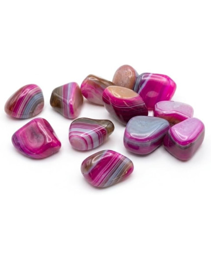 Agata fucsia | Pietra burattata