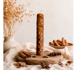 Candela in cera d'api | Cannella