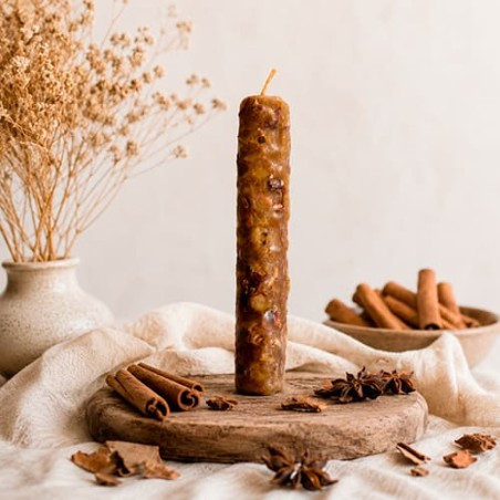 Candela in cera d'api | Cannella