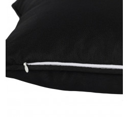 Cuscino pentagramma quadrato bianco e nero 35 cm