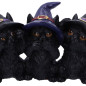 Three Wise Black Cats 11,5 cm Three Wise Black Cats 11,5 cm