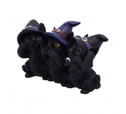 Three Wise Black Cats 11,5 cm