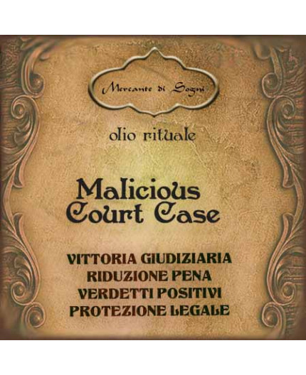 Malicious Court Case | Olio rituale