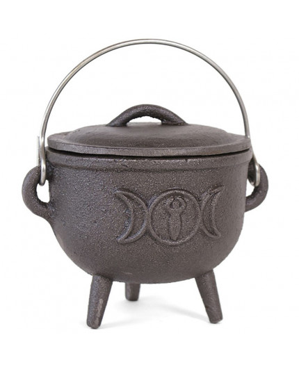 Calderone in ghisa triplice luna