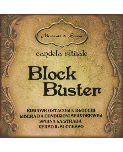 Block Buster | Candela vestita pronta all'uso Block Buster | Candela vestita pronta all'uso