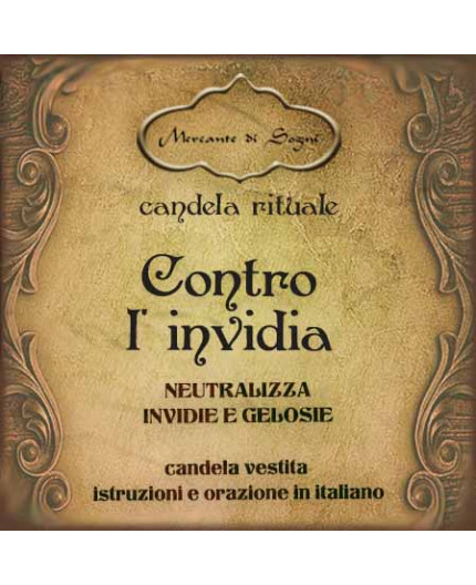 Contro l'invidia | Candela vestita pronta all'uso