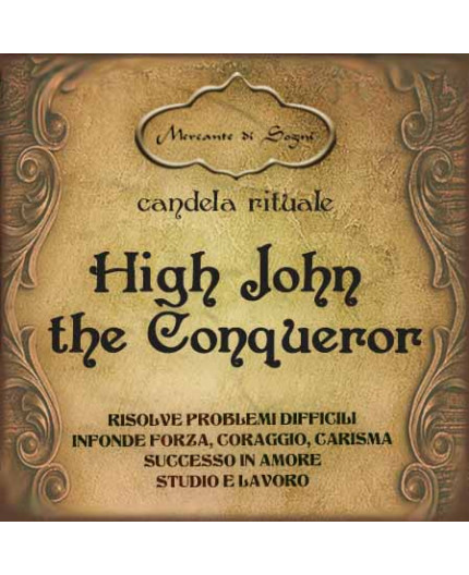 High John the Conqueror | Candela vestita pronta all'uso