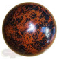 Sfera di Ossidiana Mogano