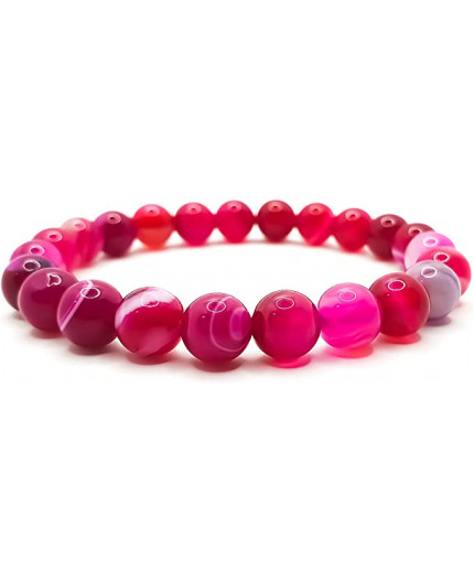 Bracciale di Agata fuchsia