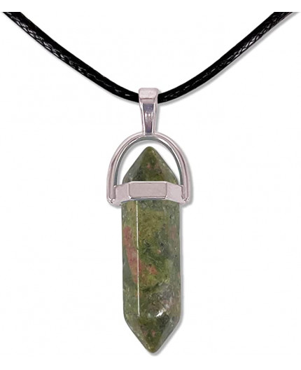 Ciondolo biterminato di Unakite